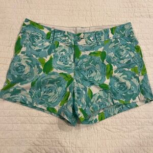 Lilly Pulitzer Callahan Short Poolside Blue First Impression 12 EUC
